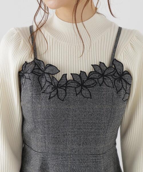PROPORTION BODY DRESSING(プロポーションボディドレッシング)の「モチーフ刺繍キャミワンピース / 1216240004(ワンピース・レディース・ブラック/ブラウン・MEDIUM/P/S)」の14枚目の写真