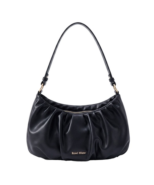 Rose Muse（ロゼミューズ）の「Ruched shoulder bag（ショルダーバッグ・レディース・ホワイト/ブラック/ピンク・FREE）」の7枚目の写真