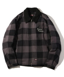 Dickies（ディッキーズ）の「【GENUINE DICKIES ジェニュインディッキーズ】チェック襟ボア裏キルトジャケット（ブルゾン）」