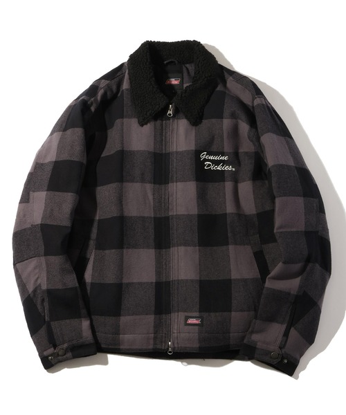 GENUINE DICKIES/ジェニュインディッキーズ】チェック襟ボア裏キルト