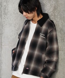 Dickies（ディッキーズ）の「【GENUINE DICKIES ジェニュインディッキーズ】チェック襟ボア裏キルトジャケット（ブルゾン）」