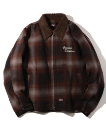 Dickies（ディッキーズ）の「【GENUINE DICKIES ジェニュインディッキーズ】チェック襟ボア裏キルトジャケット（ブルゾン）」