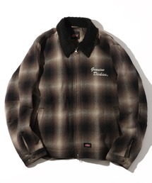 Dickies（ディッキーズ）の「【GENUINE DICKIES ジェニュインディッキーズ】チェック襟ボア裏キルトジャケット（ブルゾン）」
