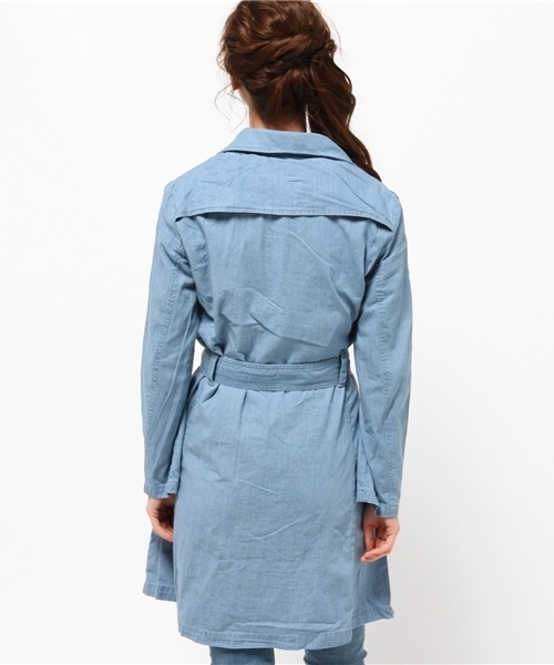 Denime(ドゥニーム)の「TRENCH COAT/トレンチコート(トレンチコート・レディース・インディゴブルー/ベージュ/その他1・SMALL/X-SMALL)」の11枚目の写真