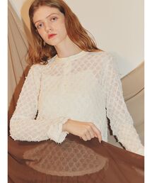 ample（アンプル）の「ヘンリーネックニットトップス（ニット/セーター）」