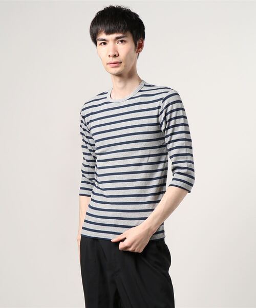 セール Avirex アヴィレックス メンズ Daily 3 4 Sleeve Crew Neck Border T Shirt デイリー 七分袖 ボーダー クルーネック Tシャツ Tシャツ カットソー Avirex アヴィレックス のファッション通販 Zozotown