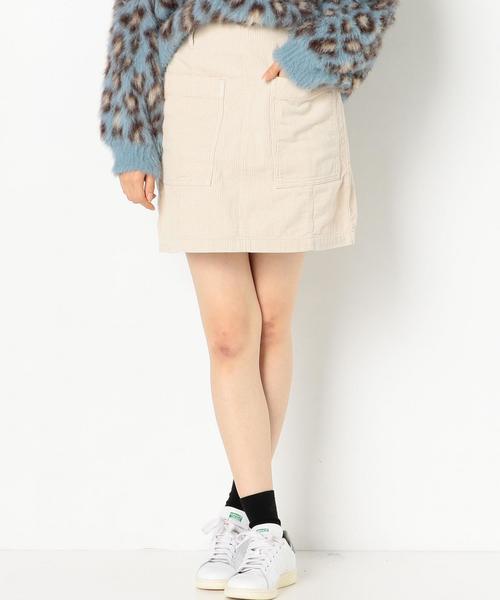 Another Edition（アナザーエディション）の「コーデュロイミニスカート/AEBFC CORD MINI◆（スカート・レディース・ナチュラル/レッド・SMALL/MEDIUM）」の2枚目の写真