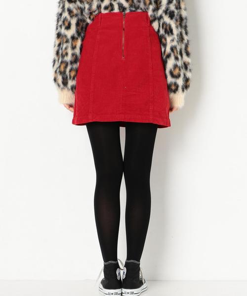Another Edition（アナザーエディション）の「コーデュロイミニスカート/AEBFC CORD MINI◆（スカート・レディース・ナチュラル/レッド・SMALL/MEDIUM）」の3枚目の写真