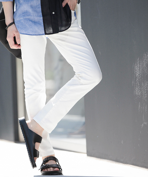 WEGO（ウィゴー）の「WEGO/ストレッチツイルスキニーパンツ（チノパンツ・メンズ・ブラック/その他1/カーキ/ベージュ/ネイビー/ピンク/ホワイト・X-SMALL/X-LARGE/MEDIUM/LARGE/SMALL）」の2枚目の写真