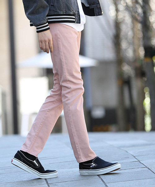 WEGO（ウィゴー）の「WEGO/ストレッチツイルスキニーパンツ（チノパンツ・メンズ・ブラック/その他1/カーキ/ベージュ/ネイビー/ピンク/ホワイト・X-SMALL/X-LARGE/MEDIUM/LARGE/SMALL）」の7枚目の写真