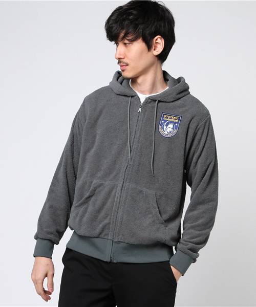 HYSTERIC GLAMOUR（ヒステリックグラマー）の「ACOUSTIC LADYLANDアップリケ PK（パーカー・メンズ・ネイビー/グレー/ブラック・SMALL/MEDIUM/LARGE）」の14枚目の写真