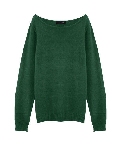 Re:EDIT（リエディ）の「お家で洗えるレーヨンナイロンボートネックハイゲージニットトップス（ニット/セーター・レディース・グレー/ブラック/サックスブルー/ホワイト×ブラック/プラム/ラベンダー/ピンク/ベージュ/ネイビー/ホワイト/パープル/イエロー/レッド/カーキ/モカ/マスタード/ブルー/ブラウン/オレンジ/グリーン/ワイン・LARGE/MEDIUM）」の9枚目の写真