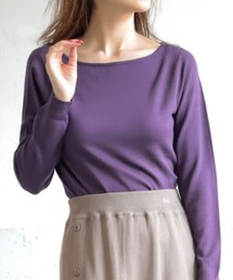 Re:EDIT | 【2019年SS再販】ボートネックハイゲージニットトップス(ニット/セーター)