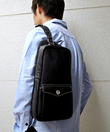 SHIPS | SC: LEATHER BODY BAG(ショルダーバッグ)