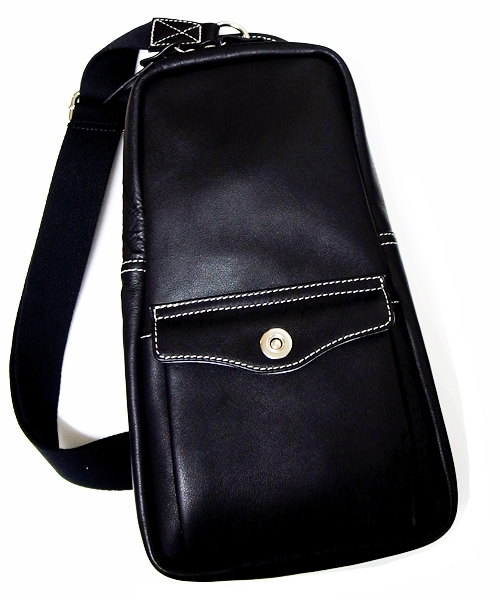 SHIPS（シップス）の「SC: LEATHER BODY BAG（ショルダーバッグ・メンズ・カモフラージュ/ブラウン/ブラック・ONE SIZE）」の5枚目の写真