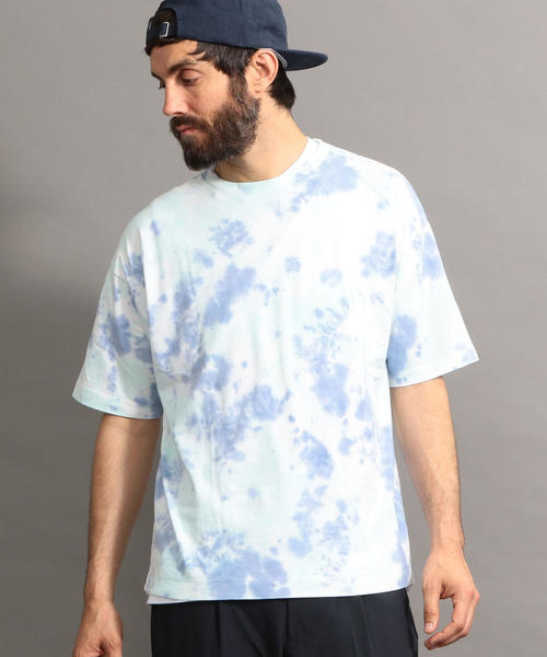 BEAUTY&YOUTH UNITED ARROWS(ビューティーアンドユースユナイテッドアローズ)の「BY タイダイ ワイドフォルム Tシャツ ◆(Tシャツ/カットソー・メンズ・ライム/ライトピンク・X-LARGE/MEDIUM/SMALL/LARGE)」の3枚目の写真