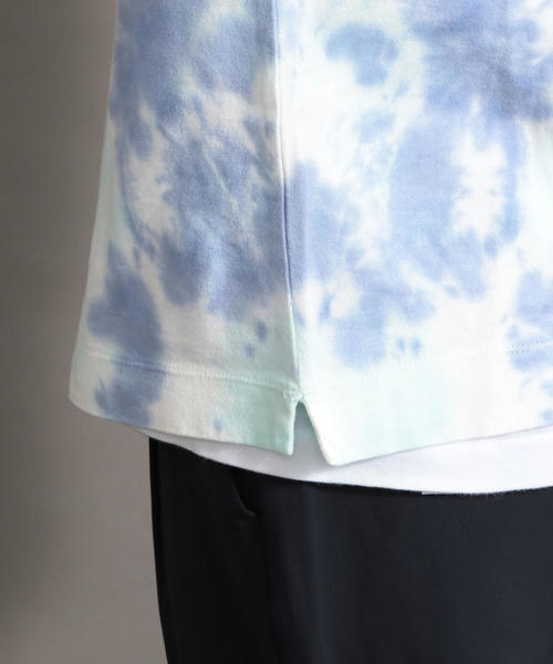 BEAUTY&YOUTH UNITED ARROWS(ビューティーアンドユースユナイテッドアローズ)の「BY タイダイ ワイドフォルム Tシャツ ◆(Tシャツ/カットソー・メンズ・ライム/ライトピンク・X-LARGE/MEDIUM/SMALL/LARGE)」の8枚目の写真