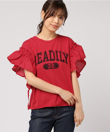 WEGO | WEGO/ギャザーフリルロゴカットソー(Tシャツ/カットソー)