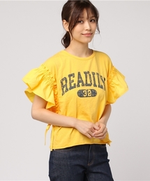 WEGO | WEGO/ギャザーフリルロゴカットソー(Tシャツ/カットソー)