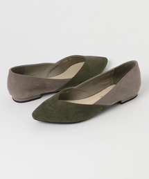 ORiental TRaffic | 秋冬新作★バイカラーフラットパンプス★7305(パンプス)