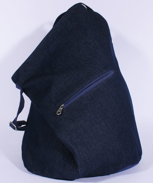 ８(eight)（エイト）の「変形 リュックサック リュック デニム スウェット （バックパック/リュック・メンズ・グレー/ネイビー/ブラック/インディゴブルー・FREE）」の4枚目の写真