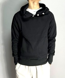 BEATJIVE（ビートジャイブ）の「ウッドボタン ボリュームネック 切り替え配色パーカー プルオーバー スウェット メンズ（パーカー）」