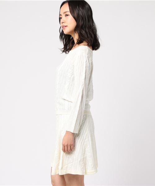 GeeRA（ジーラ）の「２ＷＡＹニットセットアップ（ニット/セーター・レディース・オフホワイト/ベージュ/ブラック系その他/ラベンダー・MEDIUM/X-LARGE/LARGE/SMALL/XX-LARGE）」の5枚目の写真