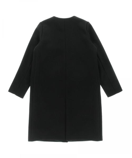 美品★ウールVノーカラーコート 黒 38 UNITED ARROWS¥42900 UNITED ARROWS（ユナイテッドアローズ）の「□UWSC Vネック ノー