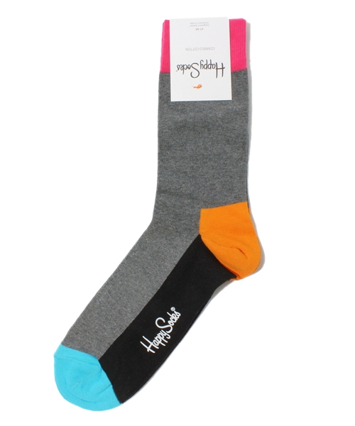 NANO universe(ナノユニバース)の「HAPPY SOCKS(ハッピーソックス)/FIVE COLOUR(ソックス/靴下・メンズ・その他1/その他2・FREE)」の1枚目の写真
