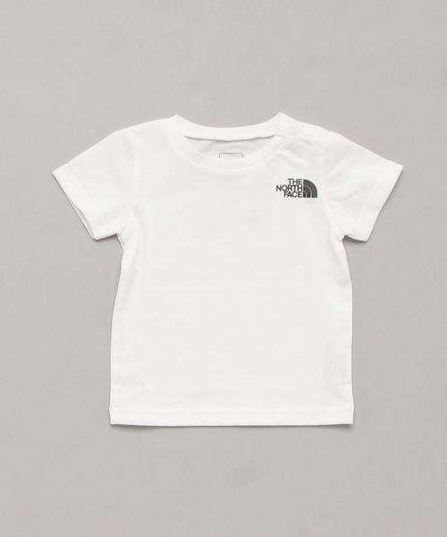 THE NORTH FACE（ザノースフェイス）の「ザ・ノース・フェイス キッズカットソー / ショートスリーブスクエアロゴティー（Tシャツ/カットソー・キッズ・ネイビー/グリーン/ミックスグレー/ホワイト・120/130/140/150/100/110/80/90）」の2枚目の写真