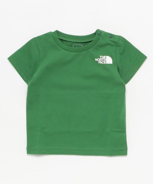 THE NORTH FACE（ザノースフェイス）の「ザ・ノース・フェイス キッズカットソー / ショートスリーブスクエアロゴティー（Tシャツ/カットソー・キッズ・ネイビー/グリーン/ミックスグレー/ホワイト・120/130/140/150/100/110/80/90）」の3枚目の写真