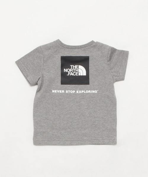 THE NORTH FACE（ザノースフェイス）の「ザ・ノース・フェイス キッズカットソー / ショートスリーブスクエアロゴティー（Tシャツ/カットソー・キッズ・ネイビー/グリーン/ミックスグレー/ホワイト・120/130/140/150/100/110/80/90）」の5枚目の写真