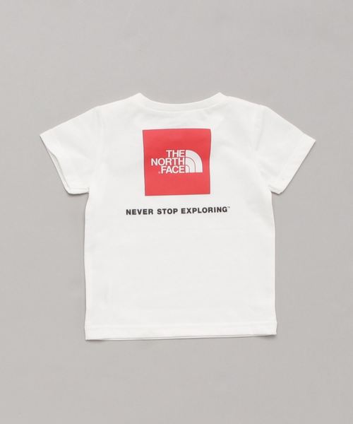 THE NORTH FACE（ザノースフェイス）の「ザ・ノース・フェイス キッズカットソー / ショートスリーブスクエアロゴティー（Tシャツ/カットソー・キッズ・ネイビー/グリーン/ミックスグレー/ホワイト・120/130/140/150/100/110/80/90）」の6枚目の写真