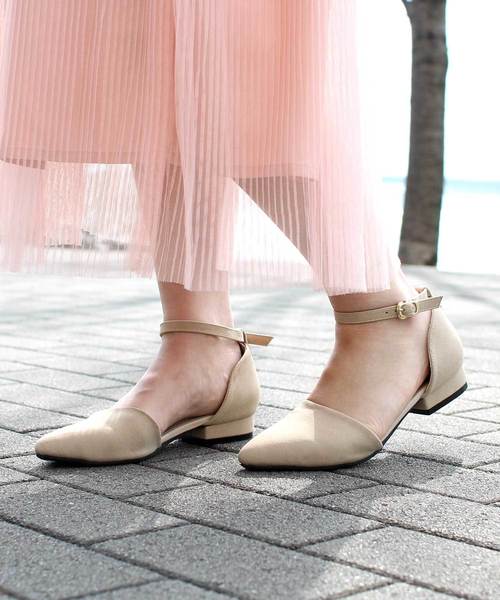 Denime（ドゥニーム）の「【WEB限定】セパレートパンプス（パンプス・レディース・ブラック/ライトベージュ・LARGE/MEDIUM）」の2枚目の写真