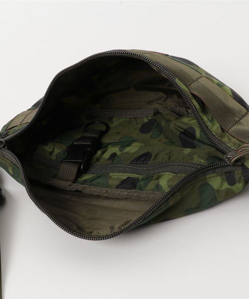 BRIEFING(ブリーフィング)の「MINI POD SL PACKABLE / ミニポッド SL パッカブル(ショルダーバッグ・メンズ・グリーン系カモフラージュ/ブラック/オレンジ/オリーブ・FREE)」の6枚目の写真