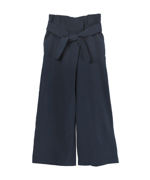 UR'S(ユアーズ)の「ベルト付ハイウエストパンツ(その他パンツ・レディース・ベージュ/ネイビー/マスタード・L/M/S)」の7枚目の写真