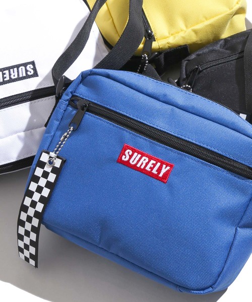 WEGO（ウィゴー）の「WEGO/メッシュポケットBOXロゴショルダーバッグ（ショルダーバッグ・レディース・ブラック/ブルー/イエロー/ホワイト・FREE）」の4枚目の写真