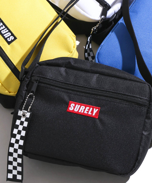 WEGO（ウィゴー）の「WEGO/メッシュポケットBOXロゴショルダーバッグ（ショルダーバッグ・レディース・ブラック/ブルー/イエロー/ホワイト・FREE）」の3枚目の写真