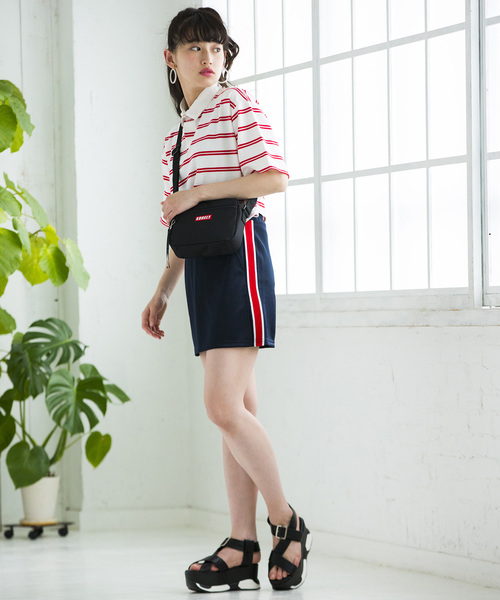 WEGO（ウィゴー）の「WEGO/メッシュポケットBOXロゴショルダーバッグ（ショルダーバッグ・レディース・ブラック/ブルー/イエロー/ホワイト・FREE）」の16枚目の写真