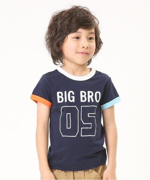 apres les cours(アプレレクール)の「ナンバリング半袖Tシャツ(Tシャツ/カットソー・キッズ・ネイビー/イエロー/オフホワイト・80/120/110/100/130/90)」の3枚目の写真