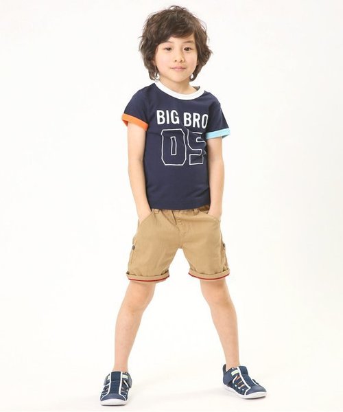 apres les cours(アプレレクール)の「ナンバリング半袖Tシャツ(Tシャツ/カットソー・キッズ・ネイビー/イエロー/オフホワイト・80/120/110/100/130/90)」の4枚目の写真