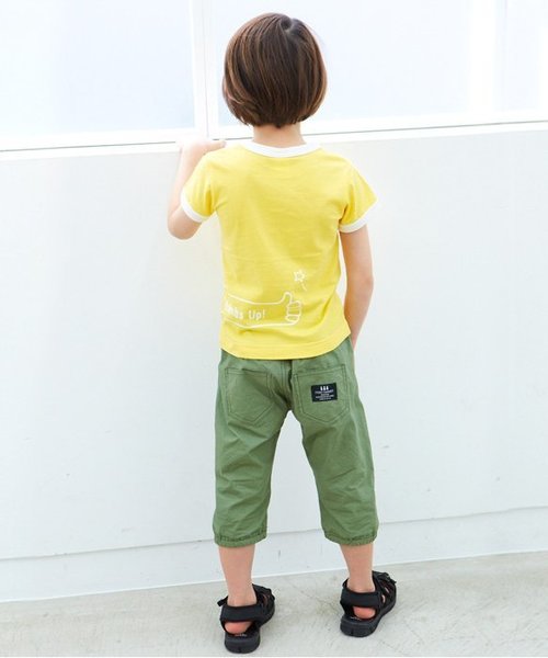 apres les cours(アプレレクール)の「ナンバリング半袖Tシャツ(Tシャツ/カットソー・キッズ・ネイビー/イエロー/オフホワイト・80/120/110/100/130/90)」の9枚目の写真