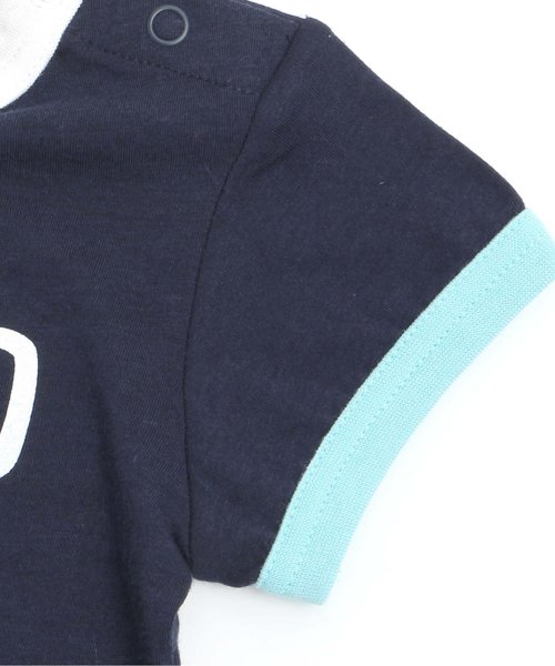 apres les cours(アプレレクール)の「ナンバリング半袖Tシャツ(Tシャツ/カットソー・キッズ・ネイビー/イエロー/オフホワイト・80/120/110/100/130/90)」の20枚目の写真
