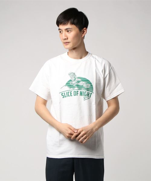 BENCH'S SELECT(ベンチセレクト)の「CAMP7 PRINT TEE(Tシャツ/カットソー・メンズ・ホワイト/ネイビー/ライム・MEDIUM/LARGE)」の6枚目の写真