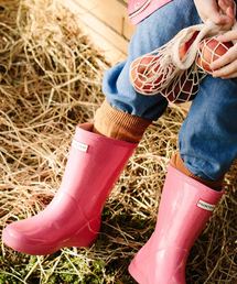 ∴【 HUNTER / ハンター 】 キッズ ファーストクラシック レインブーツ 長靴 KIDS FIRST CLASSIC KFT5003RMA HUT