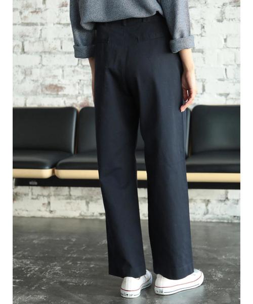 AMERICAN HOLIC(アメリカンホリック)の「綿ツイルワイドパンツ(チノパンツ・レディース・ベージュ/ネイビー/アイボリー・M/L)」の20枚目の写真