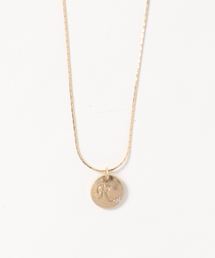 AMERICAN HOLIC | イニシャルプレートネックレスGOLD(ネックレス)