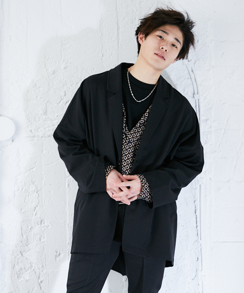 kutir（クティール）の「変形テーラードジャケット（テーラードジャケット・メンズ・ブラック/ライトグレー・MEDIUM/LARGE）」の5枚目の写真