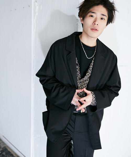 kutir（クティール）の「変形テーラードジャケット（テーラードジャケット・メンズ・ブラック/ライトグレー・MEDIUM/LARGE）」の11枚目の写真