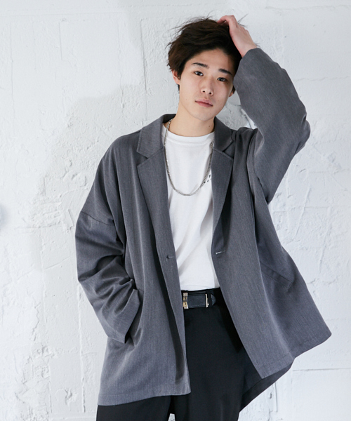 kutir（クティール）の「変形テーラードジャケット（テーラードジャケット・メンズ・ブラック/ライトグレー・MEDIUM/LARGE）」の19枚目の写真